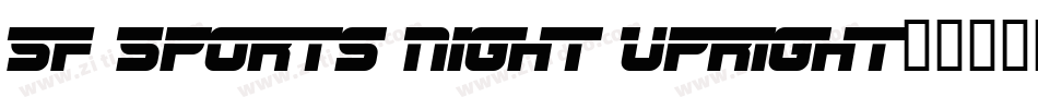 SF Sports Night Upright字体转换